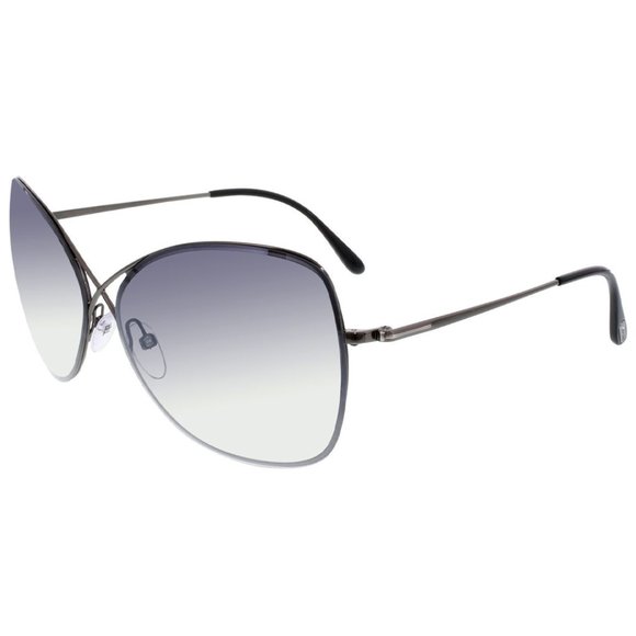 Tom Ford Butterfly Style Gray Gradient/Mirrored Lens.